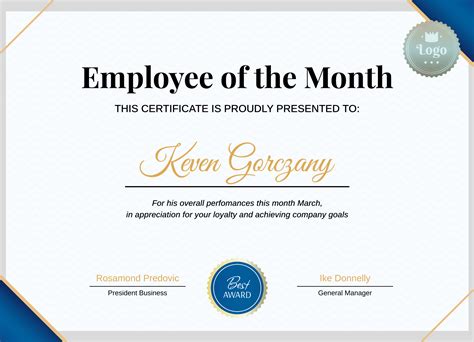 Certificate Of Completion Free Template