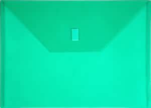 Lion Design-R-Line Poly Envelope,9 3/8 x 13 Inches, Transparent Green ...