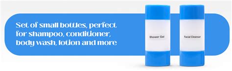 INOVERA (LABEL) 1 Piece Refillable Travel Bottles for Toiletries - 3 in ...