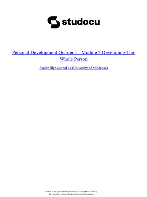Module 1 Personal Development with Answer 的图像结果