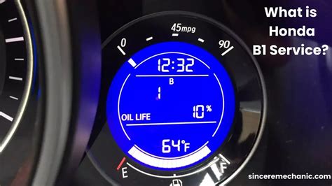 What Is B1 Service For Honda