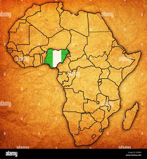 Nigeria Political Map Africa