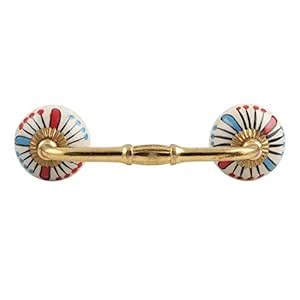 Indian-Shelf 1 Pack Ceramic Cabinet Handles Drawer Pulls Cream Interior ...