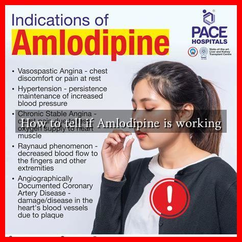 How to tell if Amlodipine is working - Wadaef