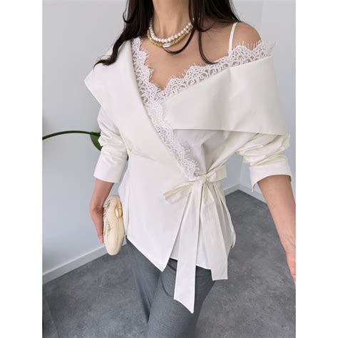 Serena Lace Wrap Shirt – Clay and Cai