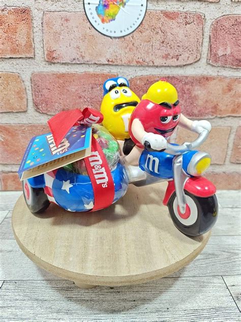 2002 M&m's Motorcycle With Sidecar Candy Dish Ceramic by Gallerie NWT ...