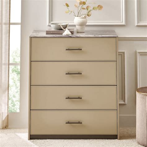 Buy Clair De Lune Chest of 4 Drawers - Beige from Home Centre at just ...