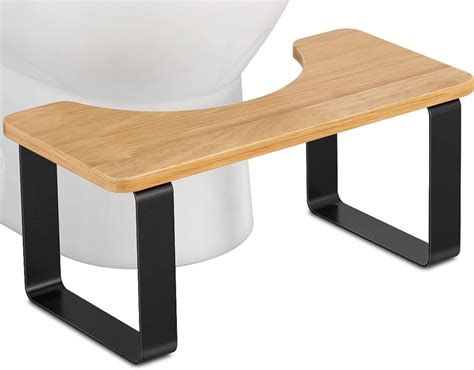 JIAPAIDUO Metal with Wood Squatting Toilet Stool, 7 Inch India | Ubuy