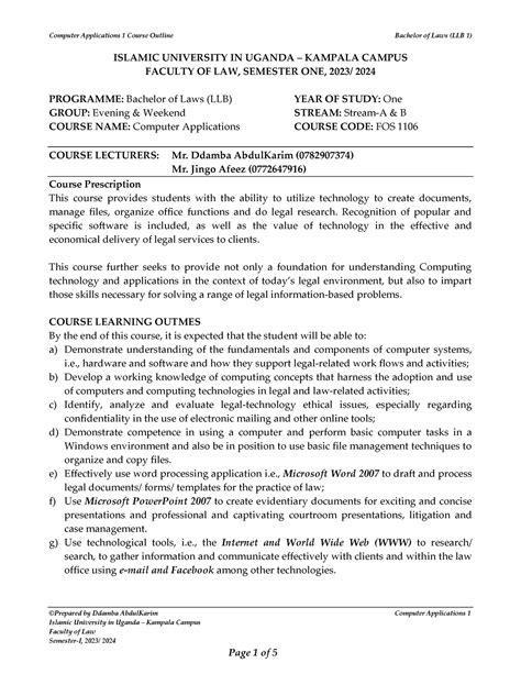 Computer Applications Course 的图像结果