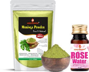 voorkoms Pure Moringa Powder Superfood for Nutrition and Vitality Rose ...