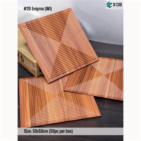 W1 20 Enigma (50cm x 50cm) 3D PVC Wall Panel – M Cube Spaces