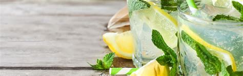 Download wallpaper ice, lemon, mint, lemonade, section food in ...