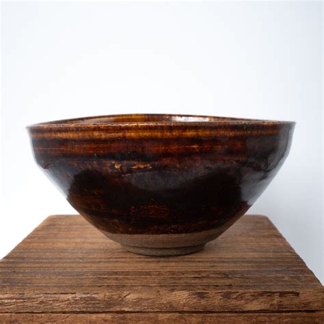 Fine Antique Japanese Ko-Seto Pottery Tenmoku Chawan Tea Bowl ...