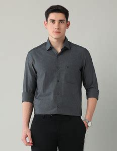 ARROW Men Self Design Formal Black Shirt - Buy ARROW Men Self Design ...