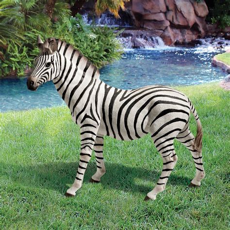Design Toscano 21 in. H Zora the Zebra Statue JQ6240 - The Home Depot