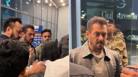 Salman Khan Clicks Photographs With Fans At New Delhi Airport; Netizens ...