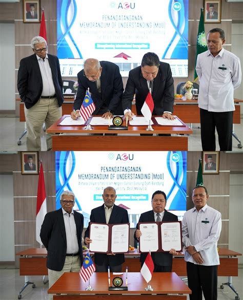 Perkuat Rekognisi Internasional, UIN Bandung Teken MoU dengan Asia e University - UIN Sunan ...