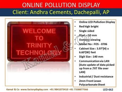 Display Boards - Industrial LED Displays Manufacturer from Chennai