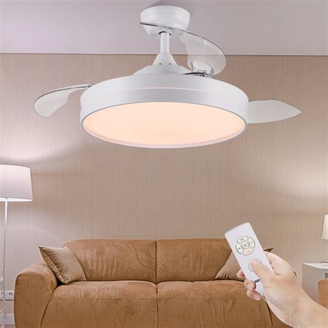 Buy Retractable Ceiling Fan, Newday 42 inch Bladeless Ceiling Fan with ...