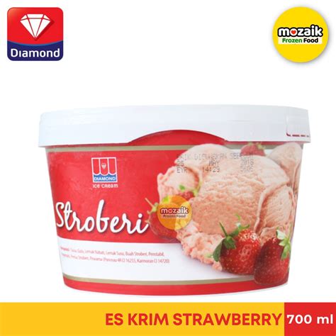 Jual Ice Cream Diamond Strawberry Es Krim Frozen Mart Frozen Food ...