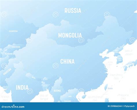 China Detailed Political Map with Lables Stock Vector - Illustration of geographical, label ...