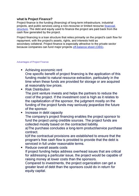 Project Financing 的图像结果