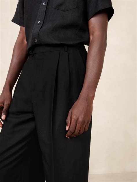 Agustin Relaxed Linen-Blend Pant | Banana Republic