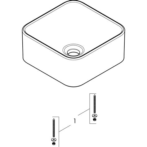 hansgrohe Washbasins: Xuniva Q, Wash bowl 300/300 without tap hole and ...
