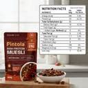 Pintola High Protein (24g) Muesli - Dark Chocolate & Cranberry, with ...