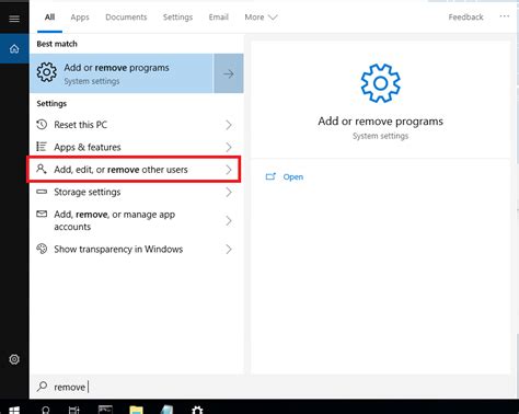 Remove Local User 的图像结果