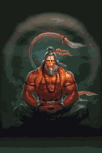 EAZY ARTS DIY Lord Hanuman in Meditation Paint by Numbers kit ...