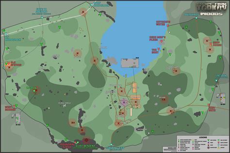 Detailed map of woods escape from tarkov - rfikoX
