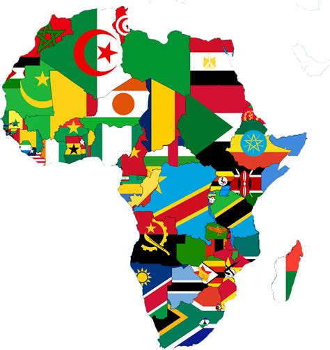 Download African Continent Flags Map | Wallpapers.com
