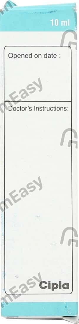 Buy Ciplox 0.3 % Eye/Ear Drop (10) Online at Flat 15% OFF | PharmEasy