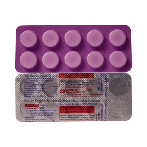 Sinus 77 Tablet: Uses, Side Effects, Price, Dosage & More Info - PharmEasy