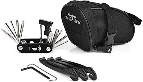 WOTOW Bike Repair Tool Kits Saddle Bag Bicycle Repair Set with Cycling ...
