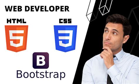 Image result for HTML CSS JavaScript Bootstrap