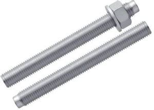 PANTHERZ Nut & Bolt Set Wedge Type Fully Threaded Design Expansion Zinc ...