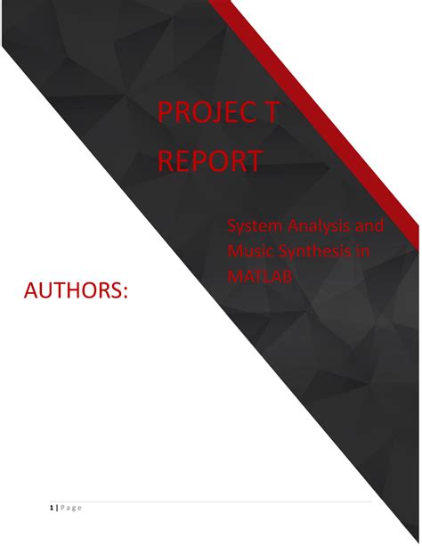 Image result for MATLAB Report Examples