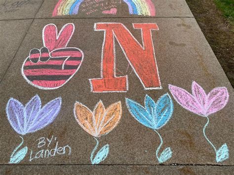 Sidewalk Chalk for Staff Appreciation Week, North Oakview Elementary ...