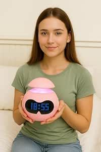 Buy Moda Bay DreamBuddy Cute Alarm Clock with Bluetooth Speaker (Pink ...