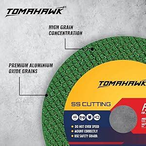 TOMAHAWK® FAST CUT 4-inch Cut Off Wheel – Double Net- for Metal ...