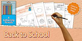 Grade R LS - Worksheet: My School (CAPS Aligned)