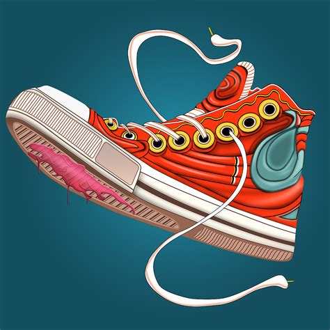 创意运动鞋广告设计模板 - 爱图网