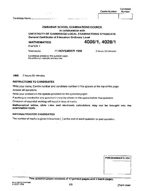 Image result for Zimsec Exam Tips