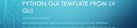 Image result for Python GUI Template