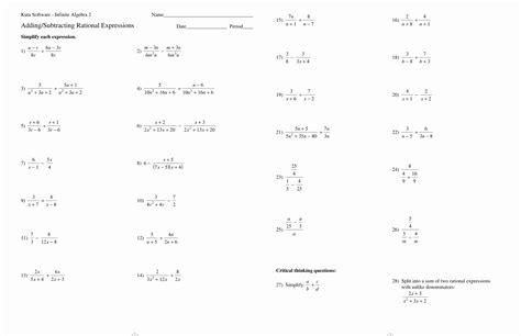 50 Multiplying Rational Expression Worksheet – Chessmuseum Template Library