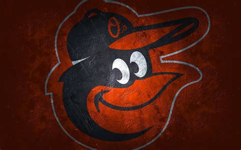 Download Painted Baltimore Orioles Baseball Logo Wallpaper | Wallpapers.com
