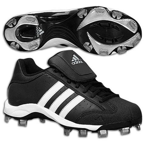 adidas Women's Fastpitch II TPU Softball Cleat,Black/Runwht/Metsil,6 M ...