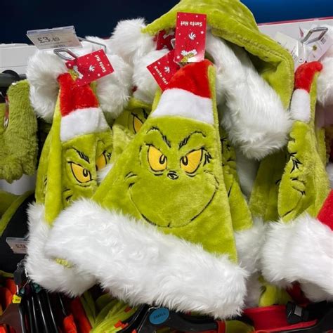The grinch Christmas Santa hats | Grinch christmas decorations, Grinch ...
